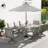 Whittlesey Rectangular Aluminum Dining Set with Cushions-408572174-408572173