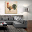  «Rooster-d» par Jean Plout, art mural en verre acrylique-2075204203