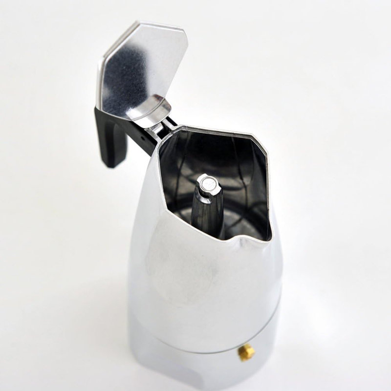 Alessi Ossidiana Stovetop Espresso Maker, 1 Cup, Aluminium