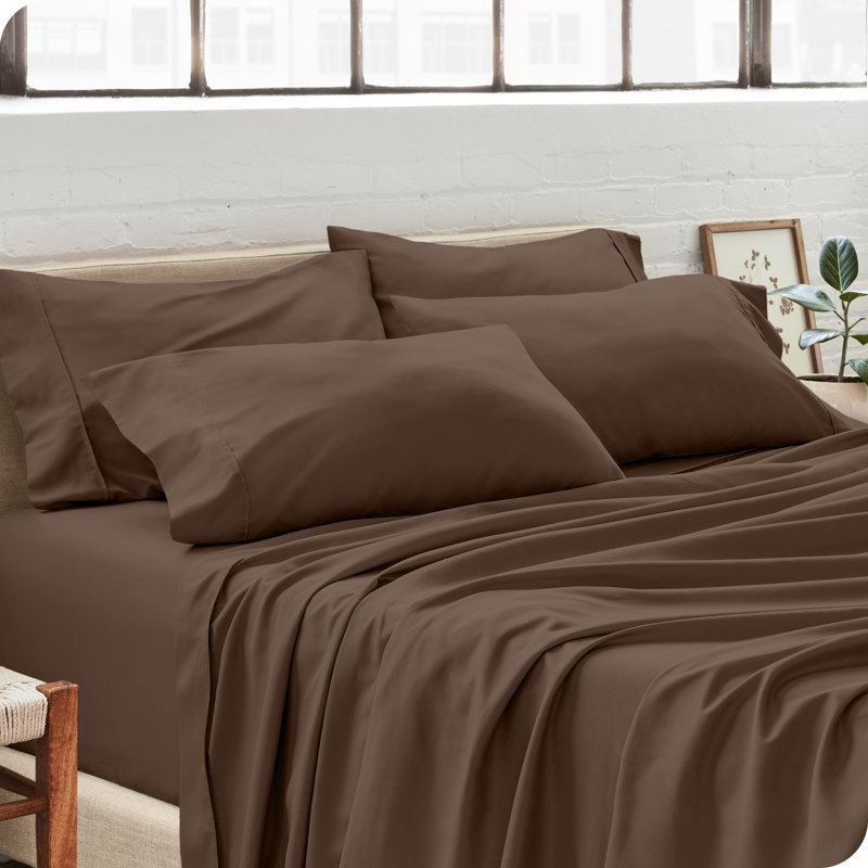 Ultra-Soft Microfiber Pillowcase, Cocoa, 4 King Pillowcases