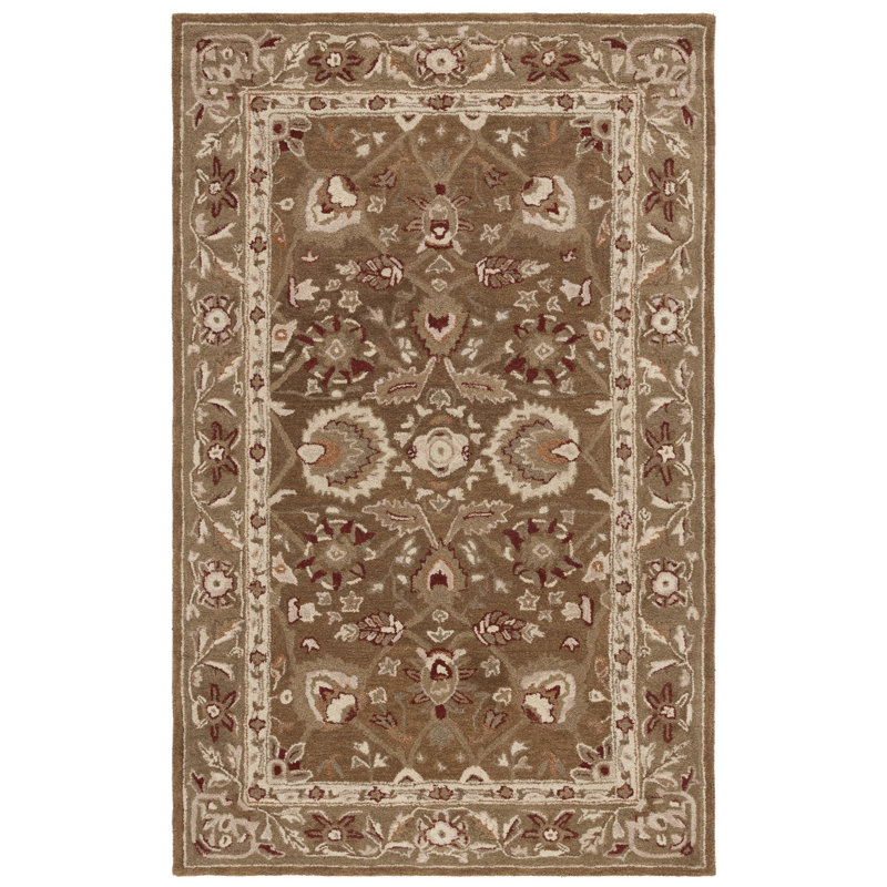 Tingley Hand Tufted Wool Oriental Rug, Rectangle 5' x 8'