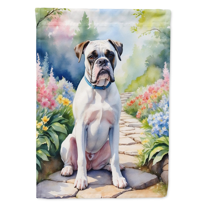 Drapeau de jardin double en polyester H 15,5 po x l 11,25 po
