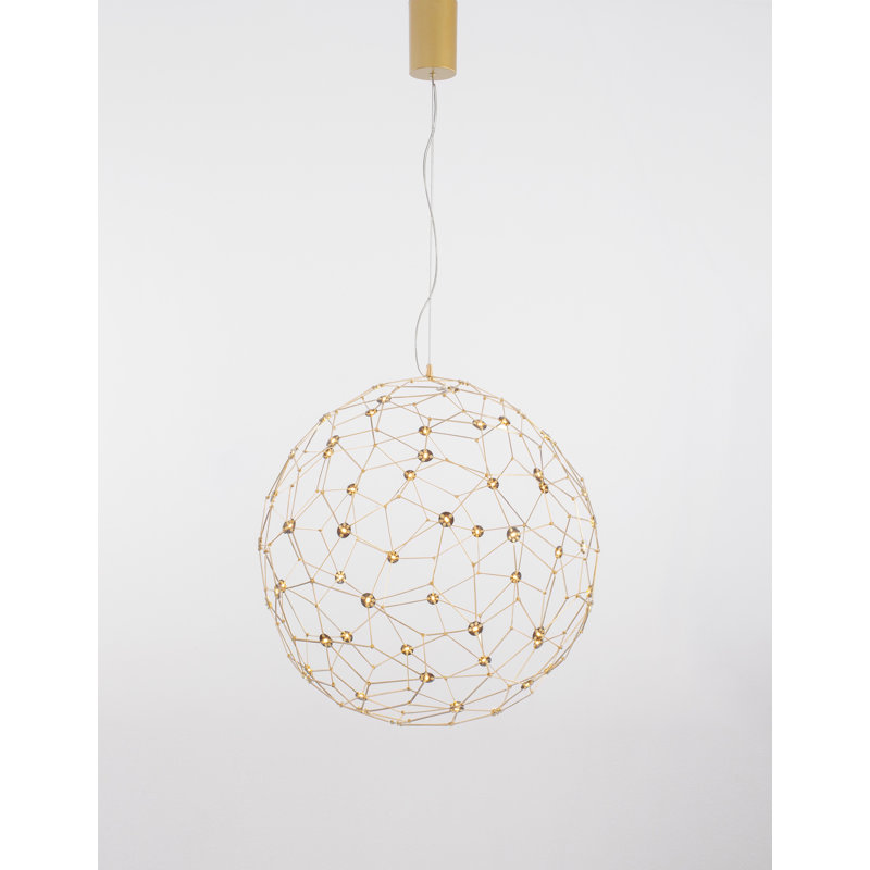60 - Light Gold LED Sphere Pendant