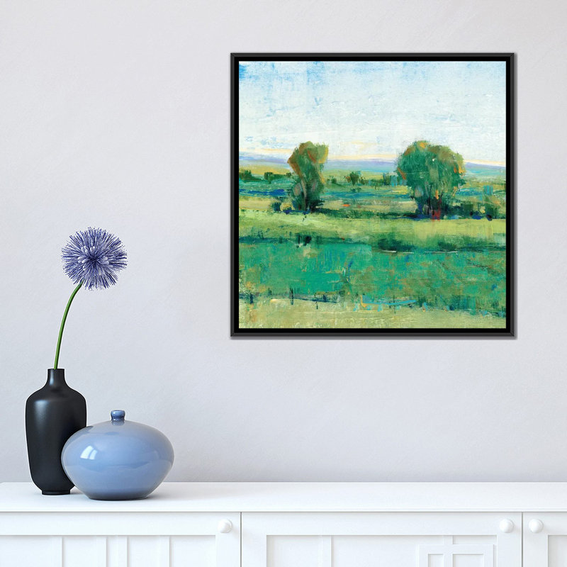 « spring pré i », reproduction de peinture à l’acrylique sur toile tendue, H 18 po x l 18 po x P 1,5 po, Pas de tapis