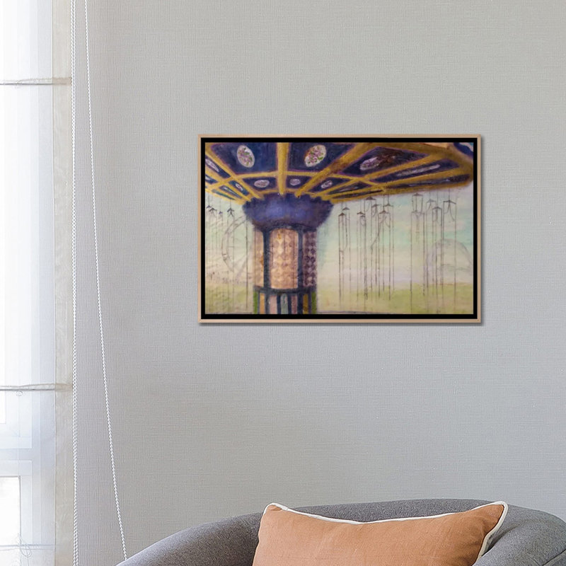 Detail, Swing Ride 1 Piece Wall Art on Canvas, 45.72 cm H x 66.04 cm W x 4.445 cm D, Natural Wood
