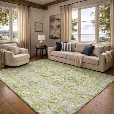 Tapis oriental à poils longs de qualité supérieure lavable à la machine ADS570