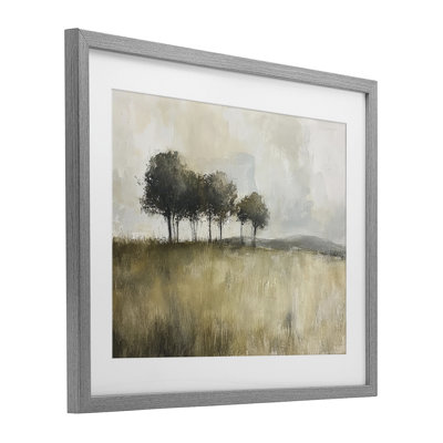 «Earthy Woodland Trees», reproduction encadrée sous verre, conception de Mona Grace