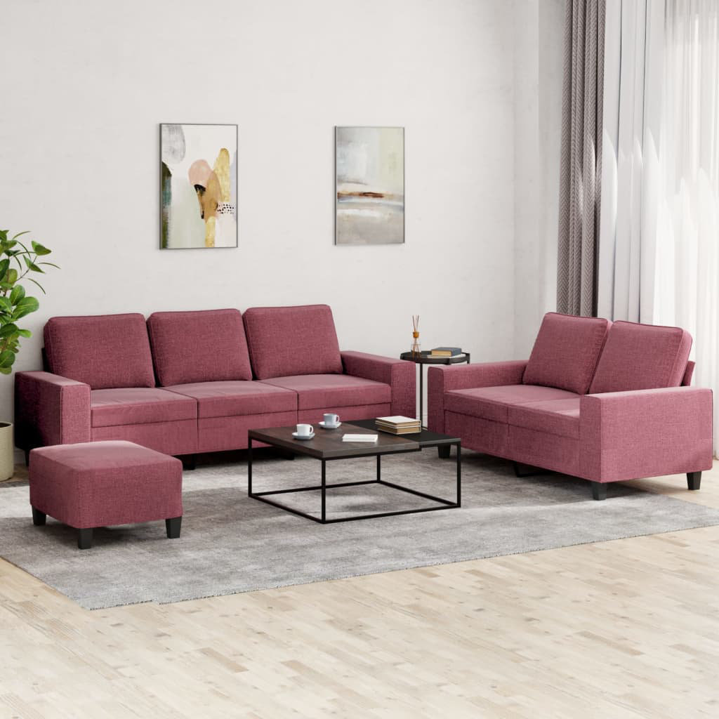 3-tlg. Sofa-Set Qaiden