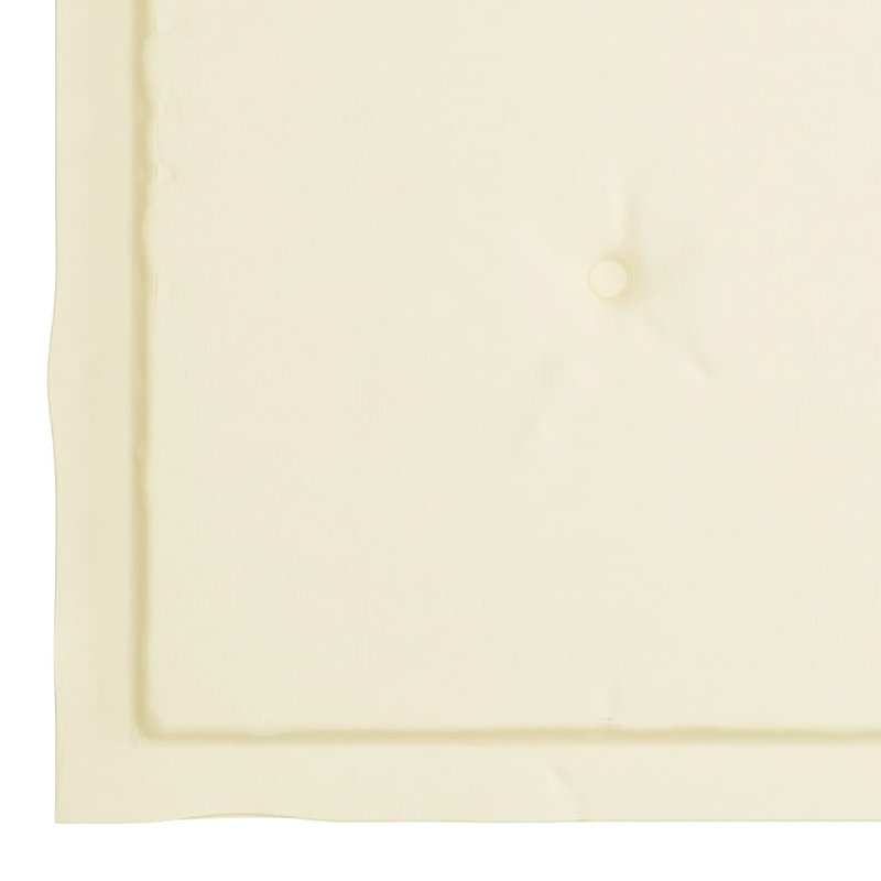 Outdoor Seat Cushion, Cream, 15.7" x 15.7" x 1.2"