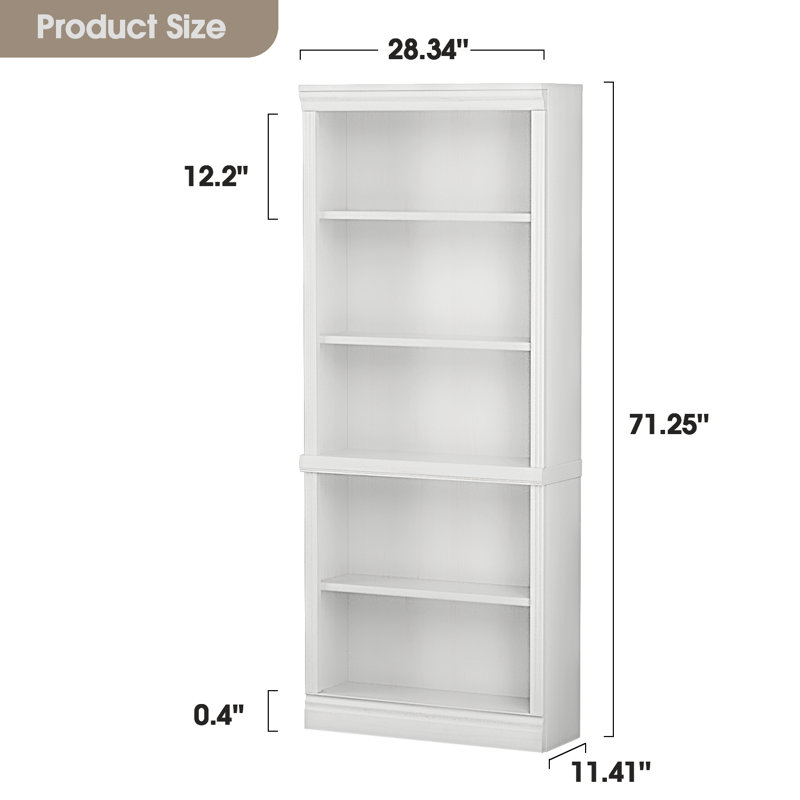Anotidaishe Bookcase, Chestnut White