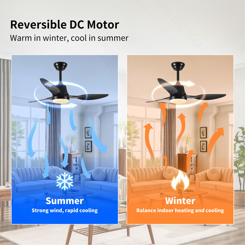 Ventilateur de plafond intelligent 42 "avec lumières