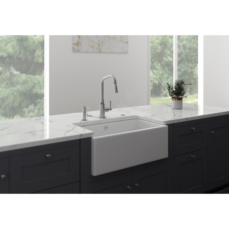 Campo™ Pull-Down Single Handle Kitchen Faucet, Satin Nickel, Lever