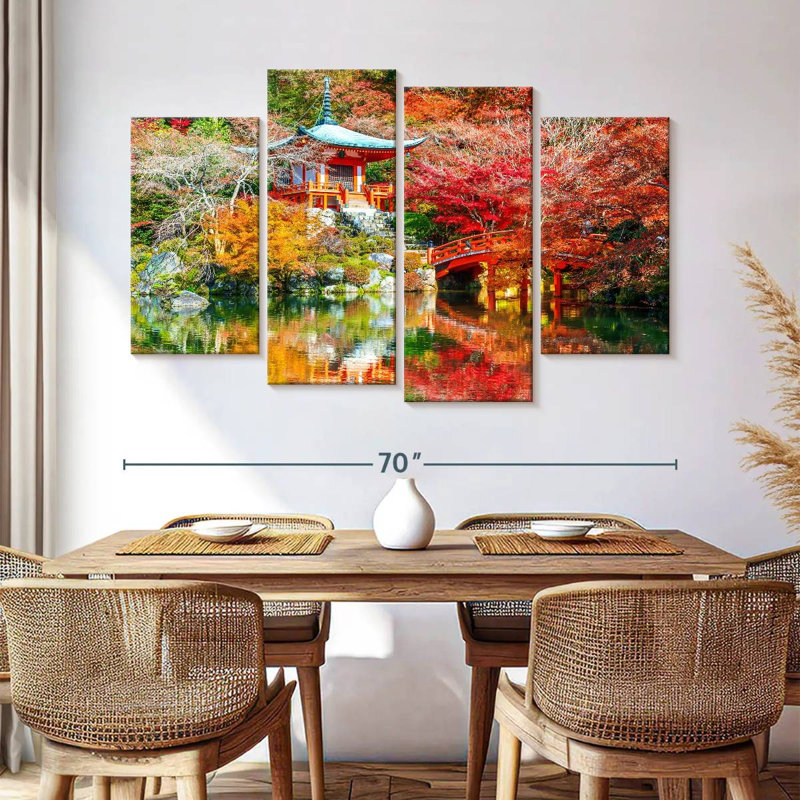 Adella Daigoji Temple Landscape, 42" H x 68" W