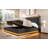 Upholstered Bed With Hydraulic Storage, Usb & Type-c Charging And 360° Surround Led-488894279-479262393