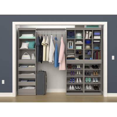 Modular Storage 90.14" W - 99" W Closet System Starter Kit