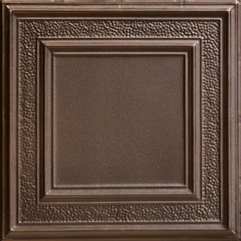 Tuile de plafond en étain 24 po x 24 po County Cork, Bronze