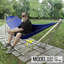 Hamac double Tranquillo avec support Capacité double de 650 lb avec barre d'écartement, en acier inoxydable de qualité 201, installation des années 30, support de hamac flexible et portable, bleu-1620000929-1676791689