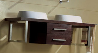 Console en bois de 47 po Brio, Wengé