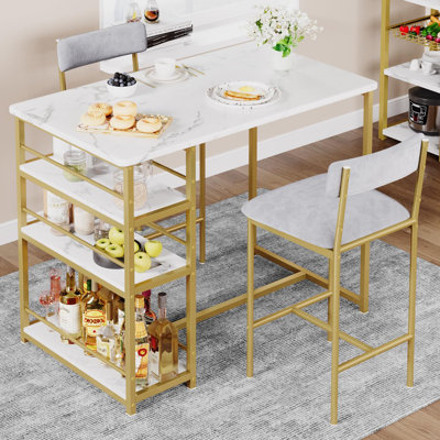 Chantelle 2 - Person Counter Height Dining Set