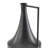 Decorative Vase, Metal Angular Handle And Curved Neck, Black-125117868