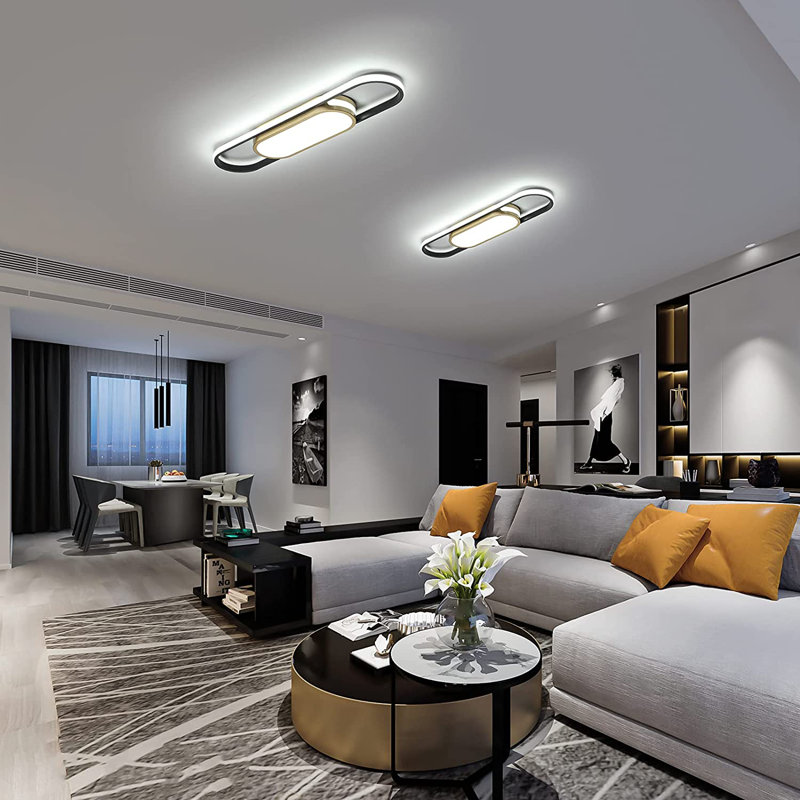 Muscato 1-Light 70cm LED Flush Mount, Gold