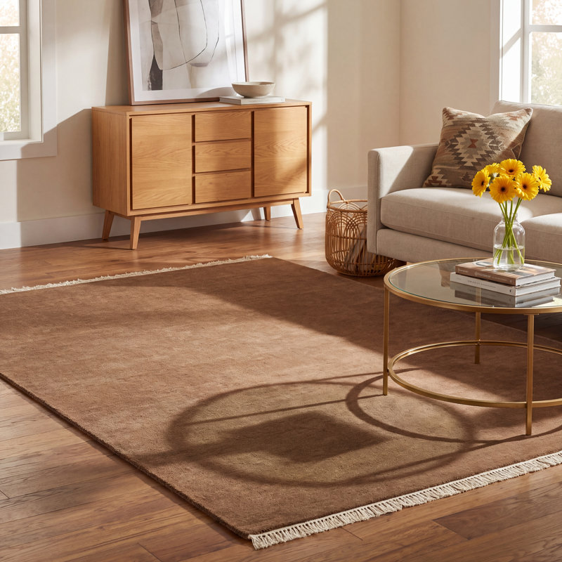 Rectangle Clio Wool Area Rug, Rectangle 8' x 10'