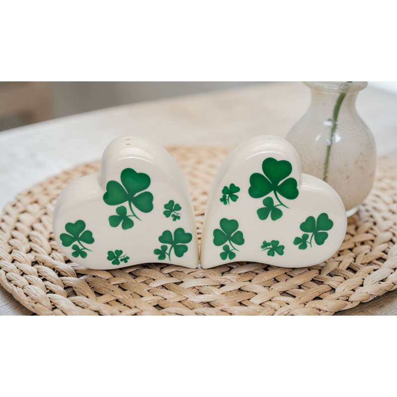 Shamrock, cœurs, sel et poivre