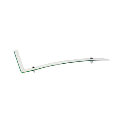 Gila Glass Floating Shelf with Adjustable Shelves