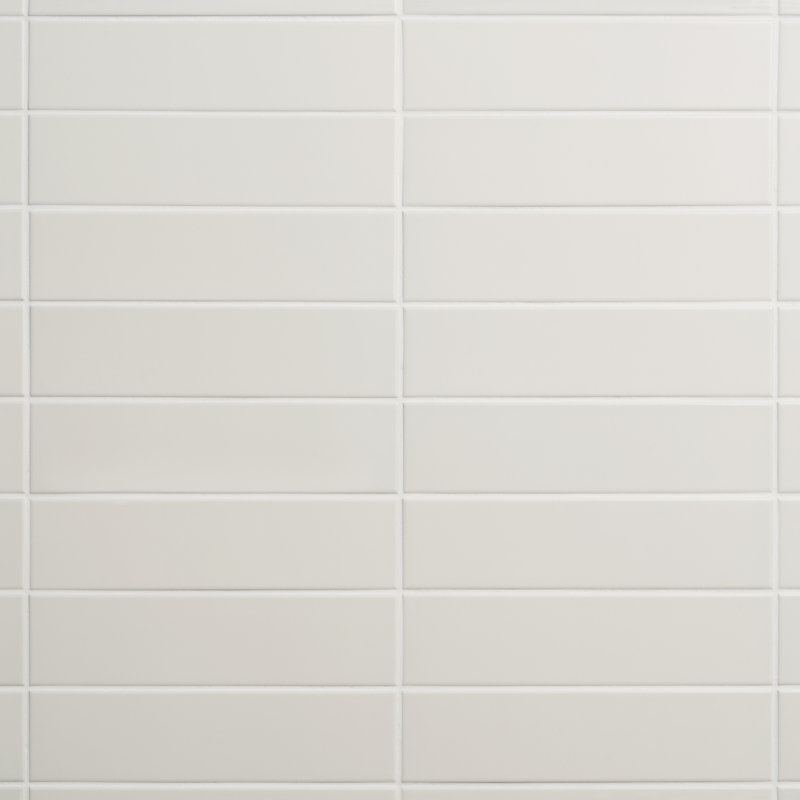 Stream 2.75 In. X 11.02 In. Matte Porcelain Wall Tile (5.05 Sq. Ft. / Case), White
