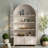 Retro Simple White Iron Bookcases