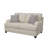 Ahron Upholstered English Arm Loveseat Light Grey and Blue-1364975840