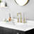 2-Handle Brass Bathroom Sink Faucet with Swivel Spout