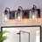 3-Light Vanity Light With Unique Glass Oil Rubbed Bronze Finish