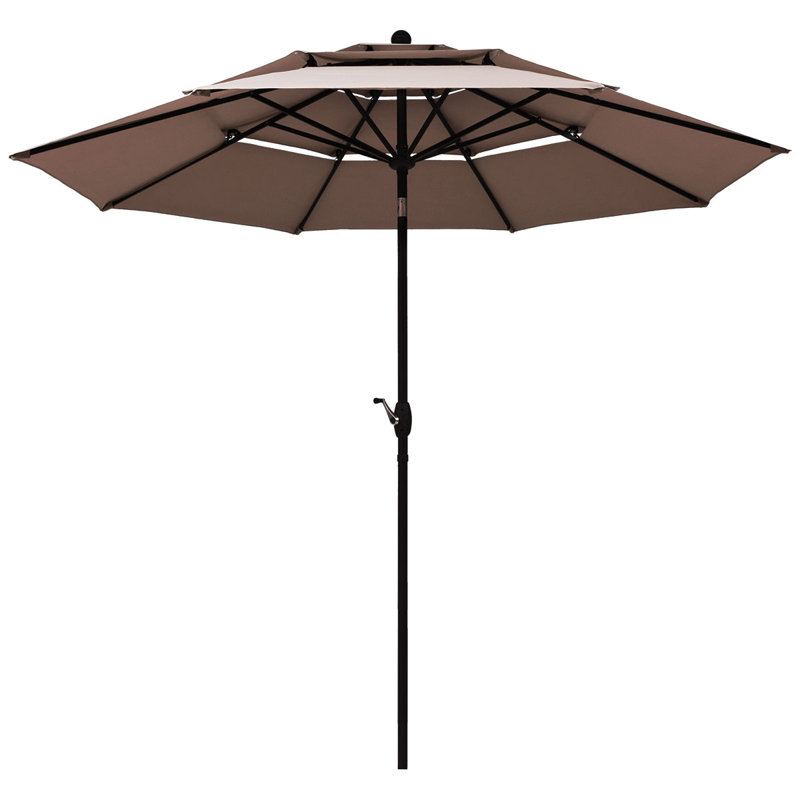 Parasol de marché Arlmont & Co., Brun clair