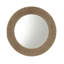 Miroir mural rond 26 po avec cadre en corde de jute naturel Campisano
