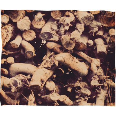 The Light Fantastic Kindling Plush Fleece Throw Blanket -  Deny Designs, 51914-flemed