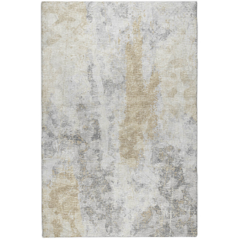 Premium Machine Washable Dream Shag ADS68 Soft Abstract Rug, 3' x 5', Moody