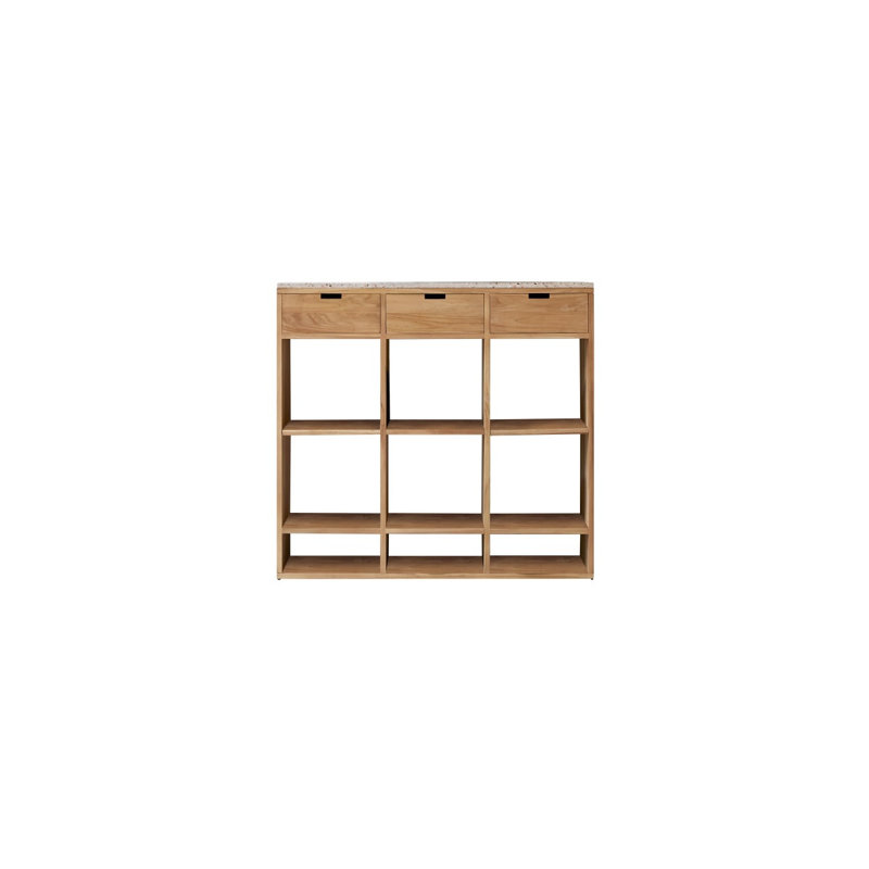 Miho Solid Wood Bookcase