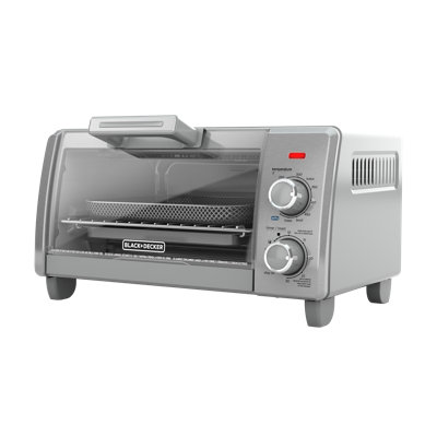Black+decker 4-slice Crisp N Bake Air Fry Toaster Oven, To1787ss, 5 Cooking Functions, 30 Minute Timer, Stainless In Silver