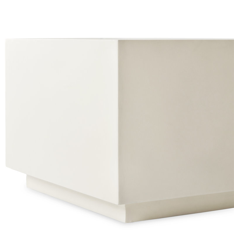 Parish Concrete Cube-White Concrete