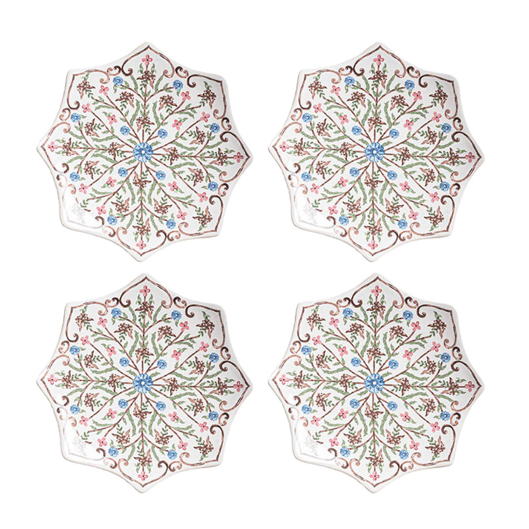 Villa Seville Scalloped Side/Cocktail Plates (Set of 4) Juliska