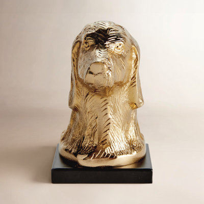 Dog Bust Sculpture
