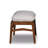 Mid Century Solid Wood Ottoman-120832769