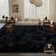 Tapis à poils longs 9 pi x 12 pi pour le salon, tapis noirs pour chambre d'enfant-537373441