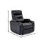  Fauteuil inclinable électrique en cuir noir avec lumières ambiantes Bolero