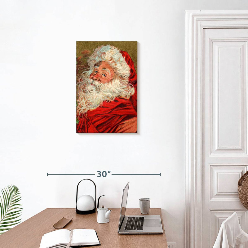 Père Noël rétro Lelend, H 24 po x l 16 po