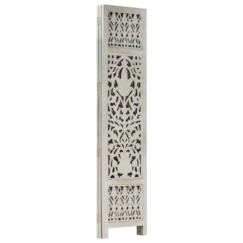 Blondell 165cm H Folding Room Divider, Grey, 3