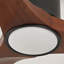 Ventilateur de plafond encastré de 52 pouces avec lumière, télécommande, pales en bois massif, à intensité variable, réversible, fonctionnement silencieux, fonction de mémoire de mise hors tension, conception à profil bas. Convient aux chambres à coucher, aux patios et à l'intérieur