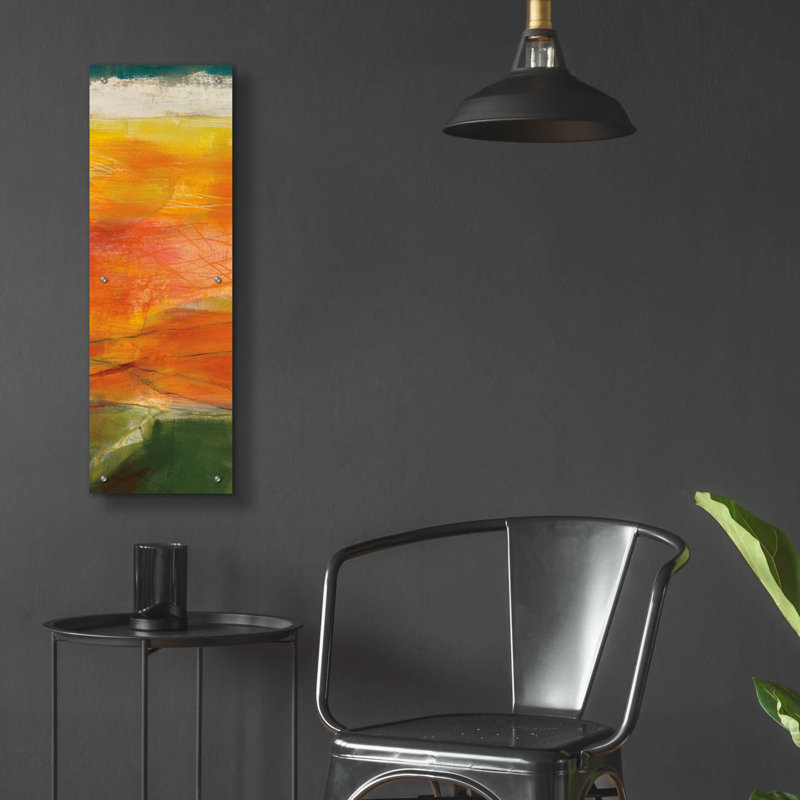«Bog Journey III V2» par Jo Maye, art mural en verre acrylique, H 36 po x l 12 po