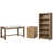 3 pièces: bureau, bibliothèque, classeur